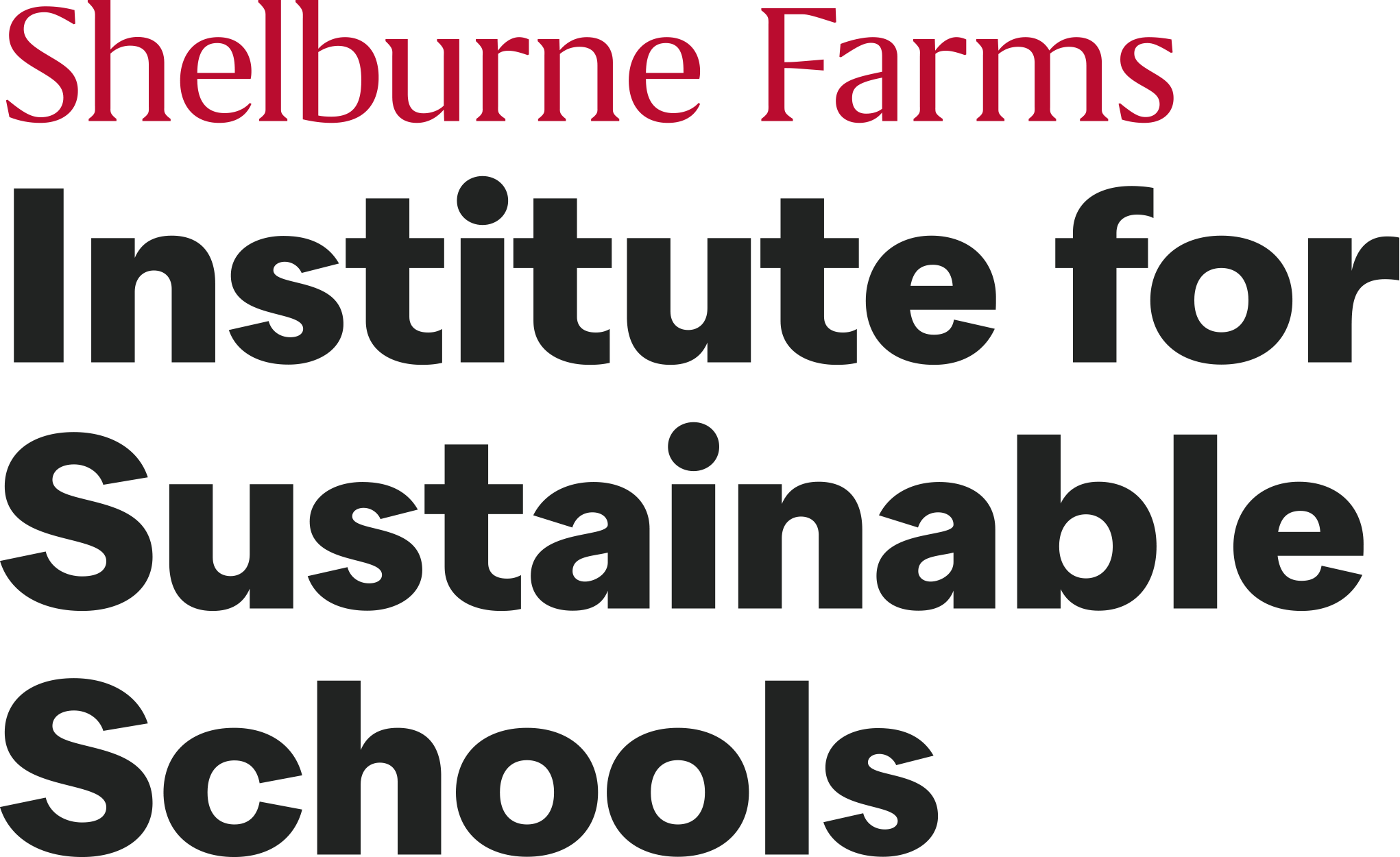 Shelburne Farms Institute for Sustainable Schools Wordmark