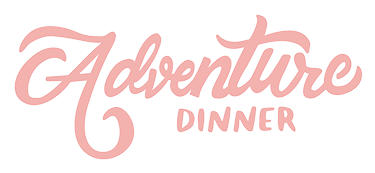 Pale pink "Adventure Diner" Wordmark