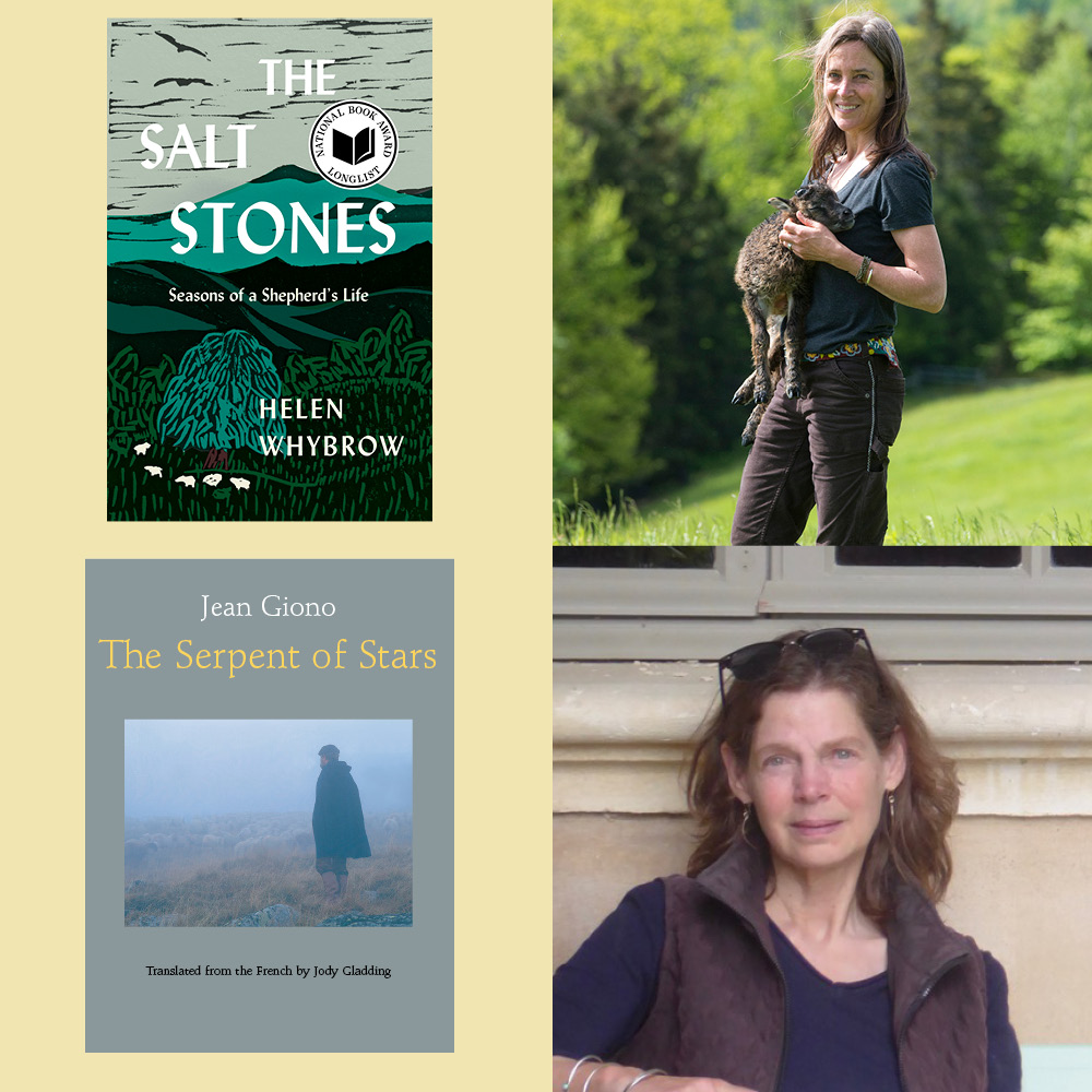 Four images of book covers and authors