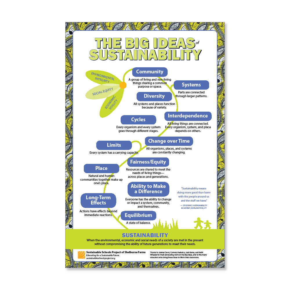 The Big Ideas of Sustainability poster
