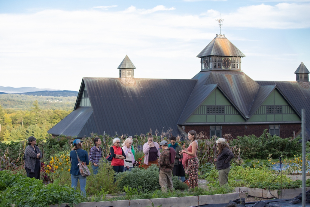 Katherine Elmer teaching Herbal Tea Garden program