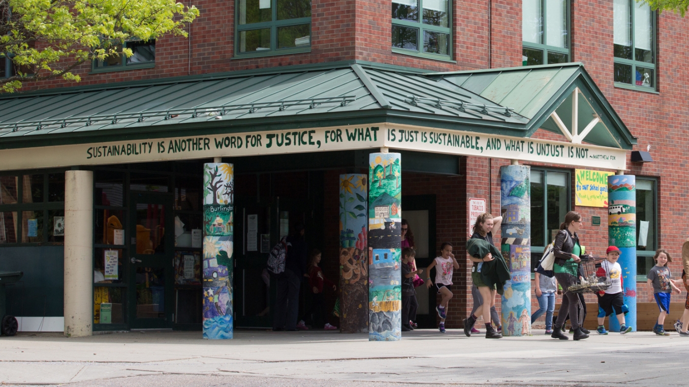 Entrance to a school