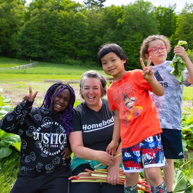 Kids in the garden