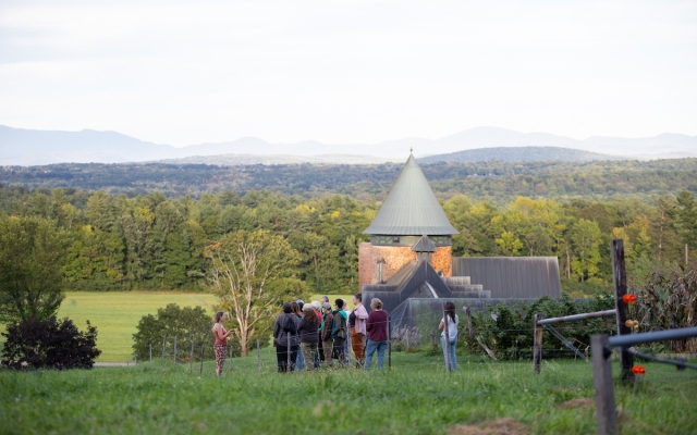 Katherine teaching herbal program at Farm Barn