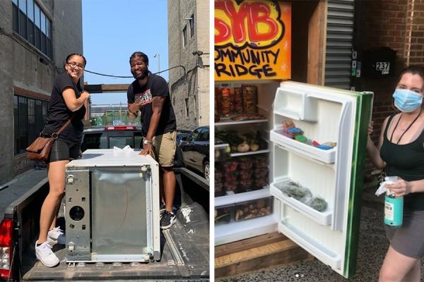 1Freedom's youth brigade and solidarity fridges.