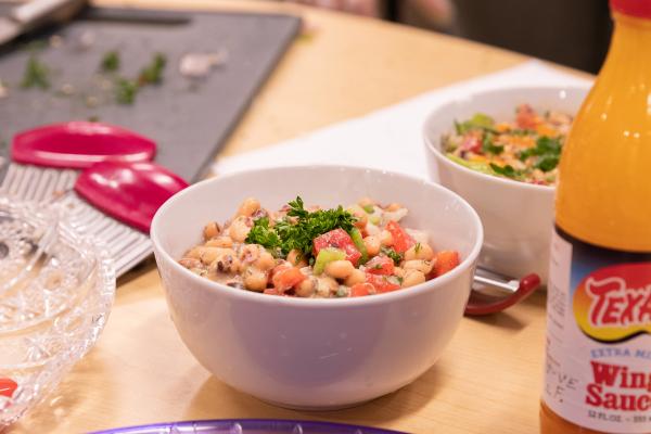 Black-Eyed Pea and Celery Salad from the USDAâs Just Say Yes to Fruits and Vegetables.