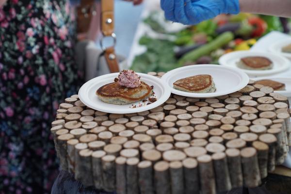 Blue Corn Pancakes. Photo courtesy Vermont Fresh Network & Local Frame Media.