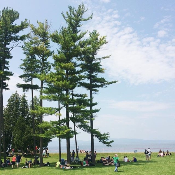 Guests at the Cheese Fest always enjoy the lake-side setting beside the Coach Barn.