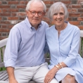 portrait of a couple on patio at the inn